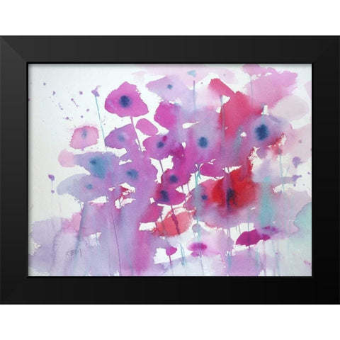 Roadside Meadow Black Modern Wood Framed Art Print by Margulis, Karen