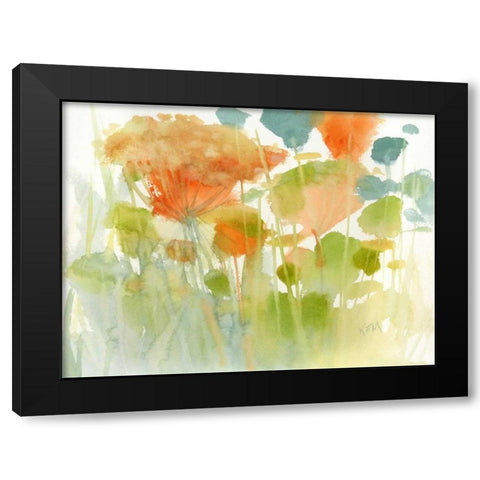 Summer Profusion Black Modern Wood Framed Art Print with Double Matting by Margulis, Karen