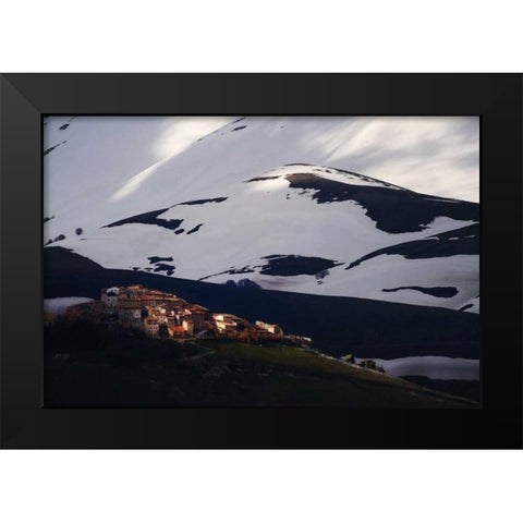 Late Night on Casteluccio, Umbria Black Modern Wood Framed Art Print by Mumford, Andy