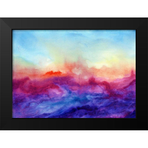 Arpeggi II Black Modern Wood Framed Art Print by Maldonado, Jacqueline