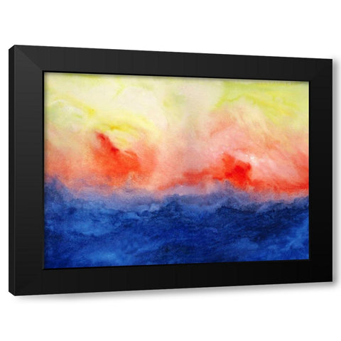 Brushfire II Black Modern Wood Framed Art Print by Maldonado, Jacqueline