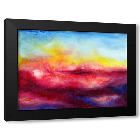 Kiss of Life II Black Modern Wood Framed Art Print by Maldonado, Jacqueline