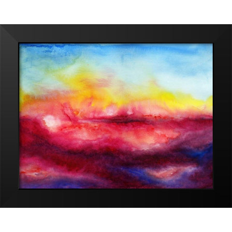 Kiss of Life II Black Modern Wood Framed Art Print by Maldonado, Jacqueline