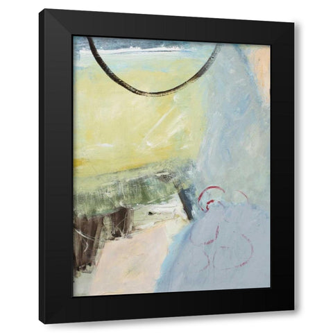 Spindrift Black Modern Wood Framed Art Print by Mankin, David