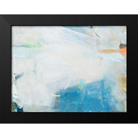 Zephyr Black Modern Wood Framed Art Print by Mankin, David