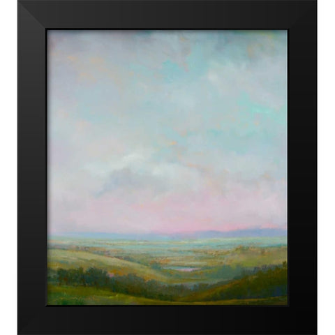 Evening Glow Black Modern Wood Framed Art Print by McCarthy, William