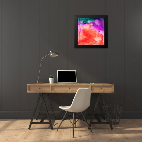 Fusion II Black Modern Wood Framed Art Print by Maldonado, Jacqueline