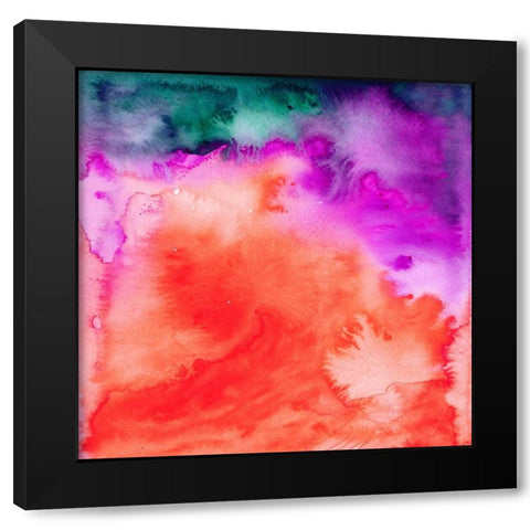 Fusion II Black Modern Wood Framed Art Print with Double Matting by Maldonado, Jacqueline