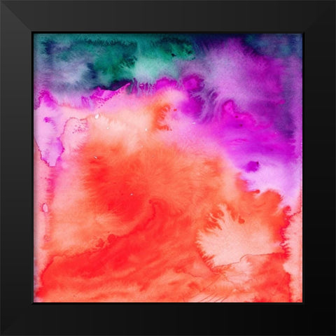 Fusion II Black Modern Wood Framed Art Print by Maldonado, Jacqueline