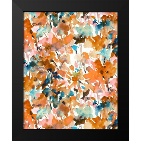 Local Color Orange Black Modern Wood Framed Art Print by Maldonado, Jacqueline