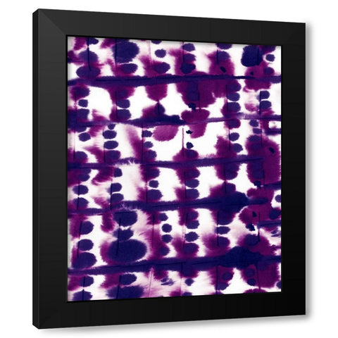 Parallel Purple Mauve Black Modern Wood Framed Art Print by Maldonado, Jacqueline