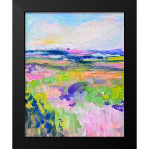Colourful Land I Black Modern Wood Framed Art Print by Marrison, TA