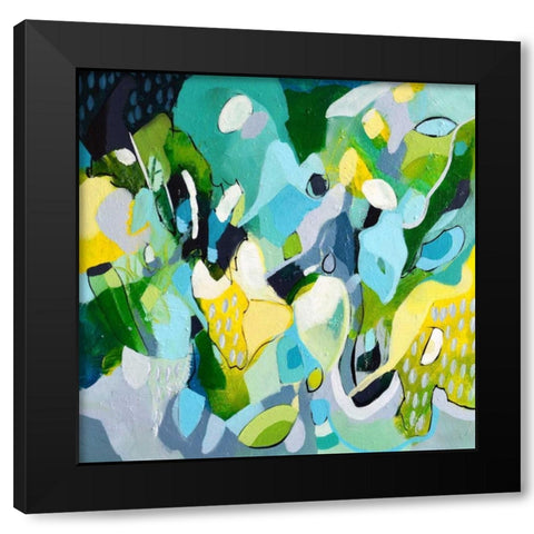 Dinner Party II Black Modern Wood Framed Art Print with Double Matting by Marrison, TA