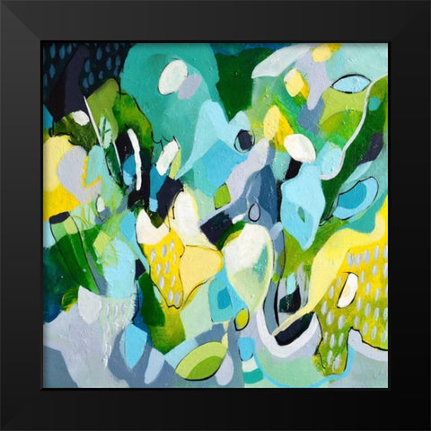 Dinner Party II Black Modern Wood Framed Art Print by Marrison, TA
