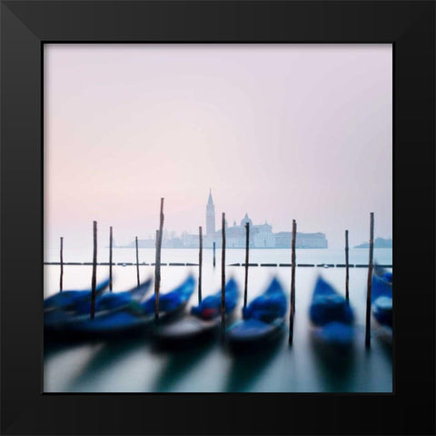 Venetian Sunrise Black Modern Wood Framed Art Print by Morrissey, Margaret