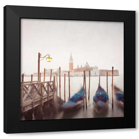 Venice Twilight Black Modern Wood Framed Art Print by Morrissey, Margaret