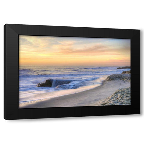 La Jolla Sunset Black Modern Wood Framed Art Print with Double Matting by Mayo, Dean