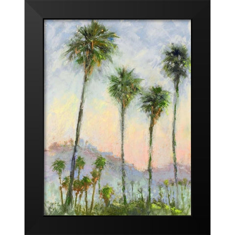 Carlton Sunrise Black Modern Wood Framed Art Print by Mertz, Nancie King