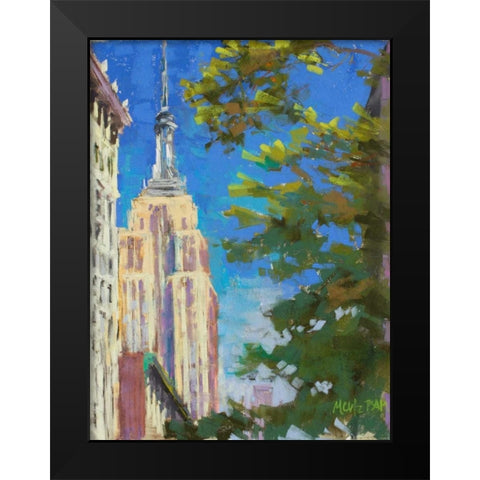 Empire Black Modern Wood Framed Art Print by Mertz, Nancie King