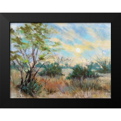 Texas Sunrise Black Modern Wood Framed Art Print by Mertz, Nancie King