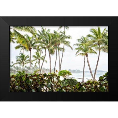 After the Dorado Rain Black Modern Wood Framed Art Print by Miamee, Golie