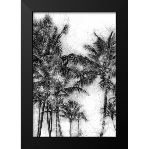 Dorado Palms 1 Black Modern Wood Framed Art Print by Miamee, Golie