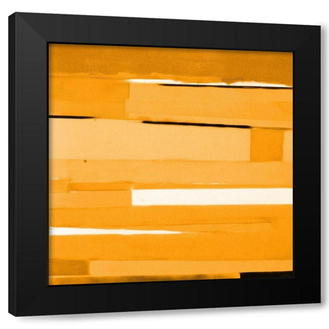 Gold Monochromatic Black Modern Wood Framed Art Print with Double Matting by Miller, Gil