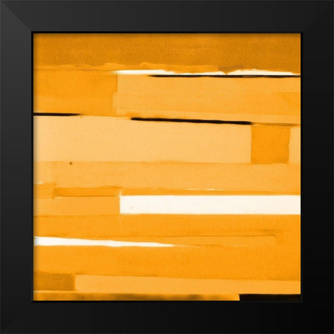 Gold Monochromatic Black Modern Wood Framed Art Print by Miller, Gil