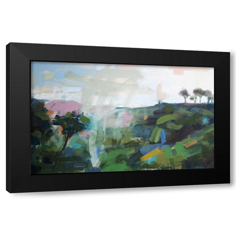 India No. 6 Black Modern Wood Framed Art Print with Double Matting by Moulton, Angela