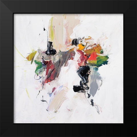 Go For It Black Modern Wood Framed Art Print by McCourt, Suzanne