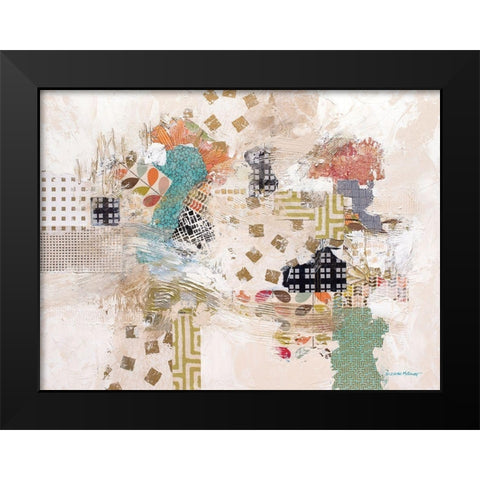 Materializing Black Modern Wood Framed Art Print by McCourt, Suzanne