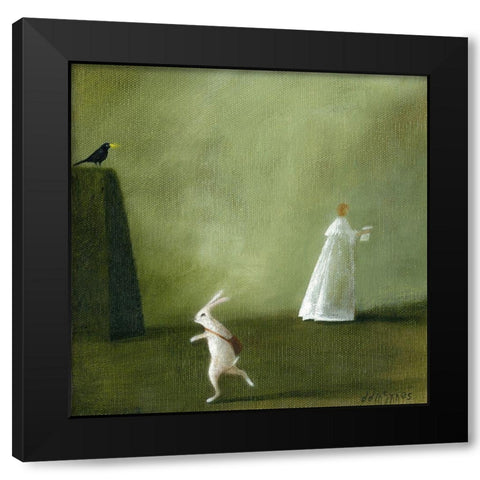 The Ghost Letter Black Modern Wood Framed Art Print by McInnes, DD