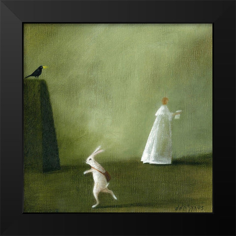 The Ghost Letter Black Modern Wood Framed Art Print by McInnes, DD