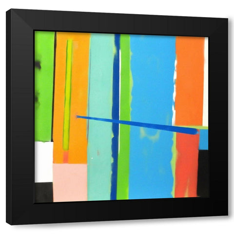Urban Summer 18 Black Modern Wood Framed Art Print with Double Matting by Miller, Gil