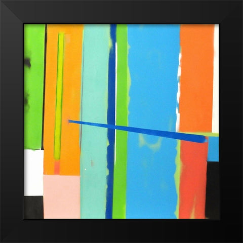 Urban Summer 18 Black Modern Wood Framed Art Print by Miller, Gil