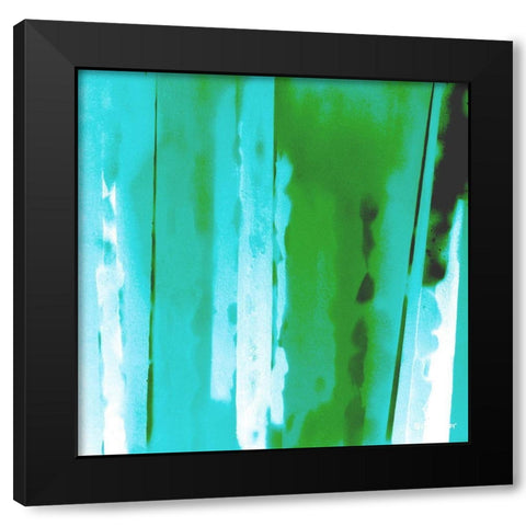 Nighttime Black Modern Wood Framed Art Print by Miller, Gill