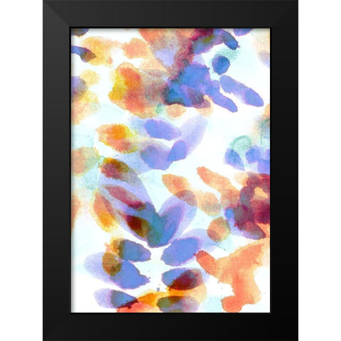 Bloom Indigo Black Modern Wood Framed Art Print by Morioke