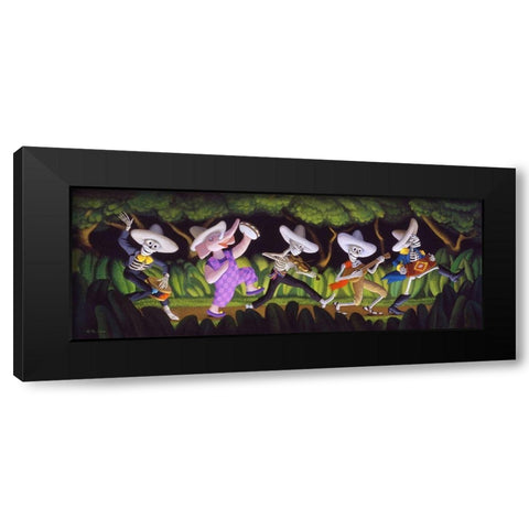 The New Guy Black Modern Wood Framed Art Print with Double Matting by Miles, Chris