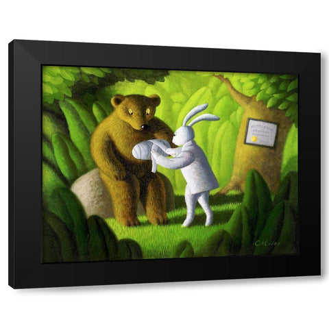 The Healer Black Modern Wood Framed Art Print with Double Matting by Miles, Chris