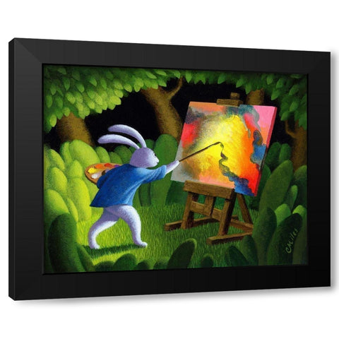 The Artist Black Modern Wood Framed Art Print with Double Matting by Miles, Chris