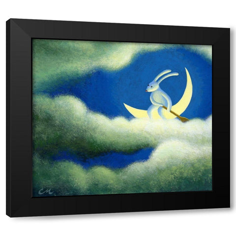 The Traveler Black Modern Wood Framed Art Print with Double Matting by Miles, Chris