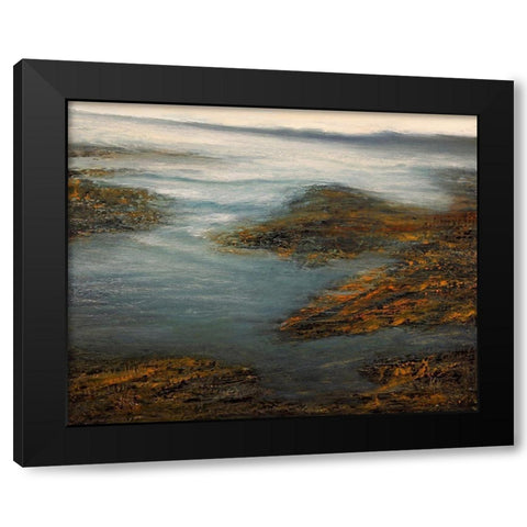 Rocky Cove Black Modern Wood Framed Art Print by Mote, Michael