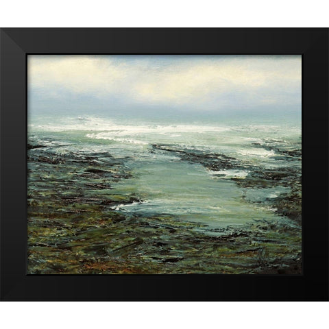 Shallow Reef Black Modern Wood Framed Art Print by Mote, Michael