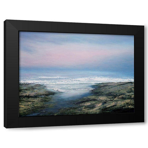 Soft Light No. 2 Black Modern Wood Framed Art Print with Double Matting by Mote, Michael