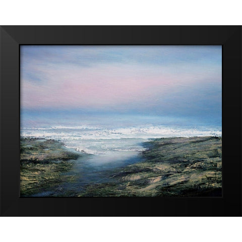 Soft Light No. 2 Black Modern Wood Framed Art Print by Mote, Michael