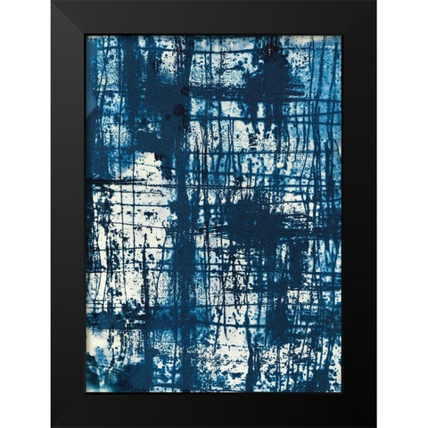Graffiti Black Modern Wood Framed Art Print by McCurdy, Krista
