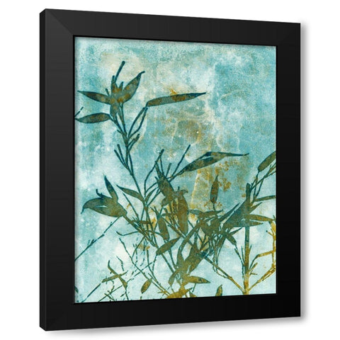 Leafy Bamboo Black Modern Wood Framed Art Print with Double Matting by McCurdy, Krista