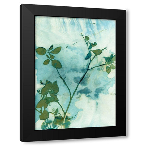 Leaves and Sky Black Modern Wood Framed Art Print with Double Matting by McCurdy, Krista