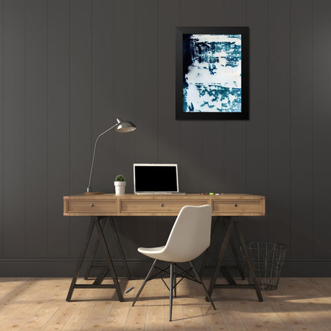 Plaster Black Modern Wood Framed Art Print by McCurdy, Krista