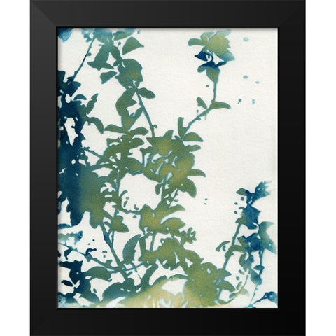 Shadow Floral Black Modern Wood Framed Art Print by McCurdy, Krista
